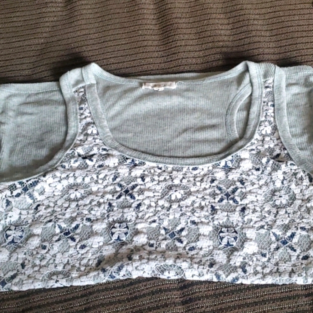 Lace front tank